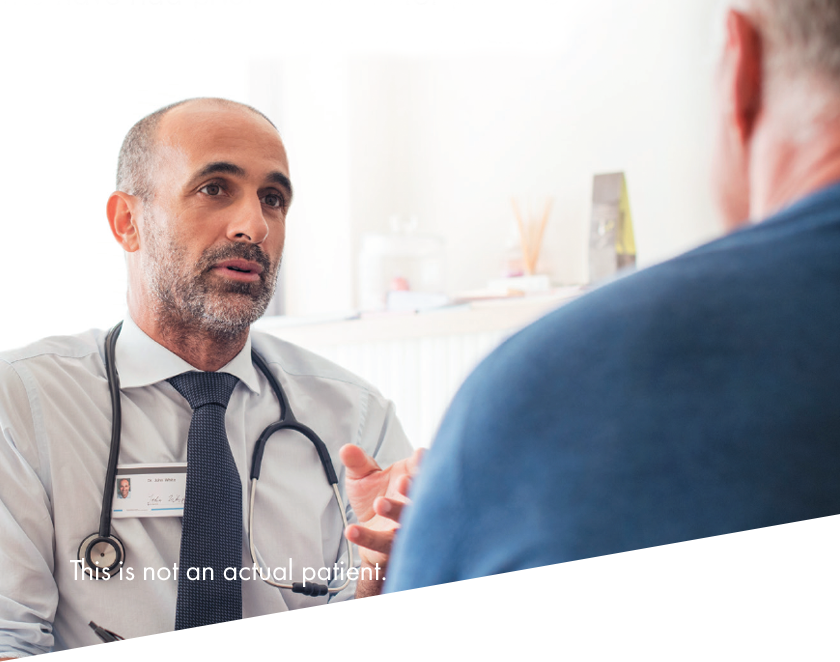 Image of doctor speaking with a patient